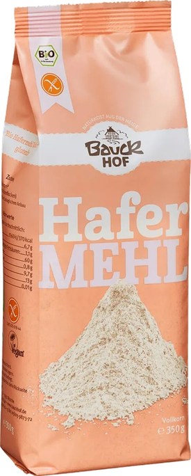 BAUCK HOF pilngraudu auzu milti, 350 g - 1