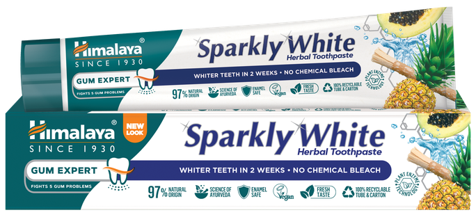 HIMALAYA Herbals Sparkly White zobu pasta, 75 ml - 1
