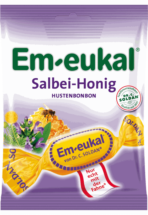 DR. SOLDAN Salbei-Honig karameles, 75 g - 1