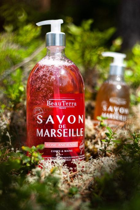 BEAUTERRA Marseille Soap Ancient Rose šķidrās ziepes, 1000 ml - 3