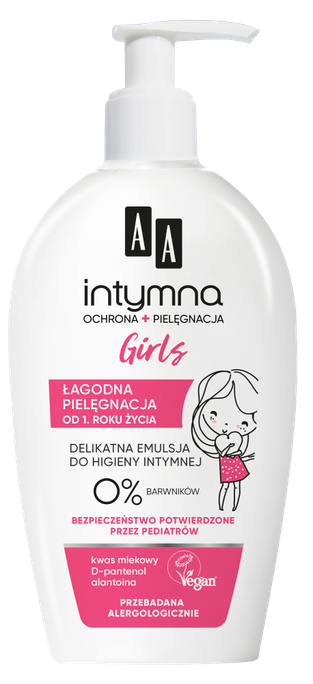 AA INTIMATE Intimate Girl 0% mazgāšanas līdzeklis intīmai zonai, 300 ml - 1