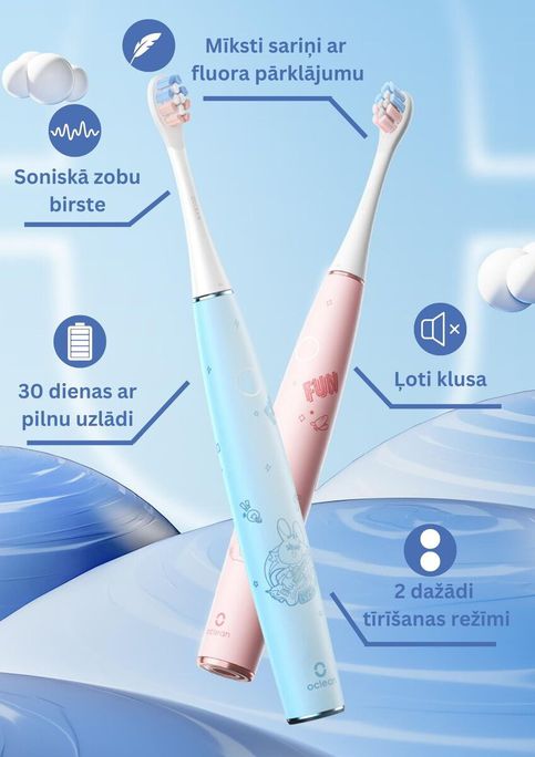 OCLEAN Electric Kids Pink elektriskā zobu birste, 1 gab. - 3