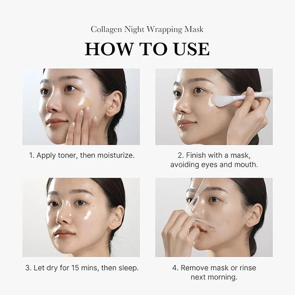 MEDICUBE Collagen Night Wrapping sejas maska, 75 ml - 2