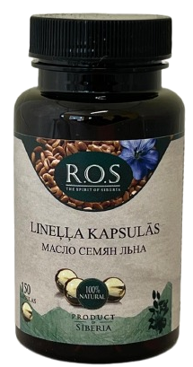 R.O.S. Lineļļas kapsulas, 150 gab. - 1