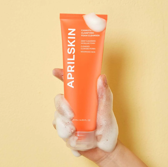 APRILSKIN Carrotene Clarifying attīrošas putas, 120 ml - 2