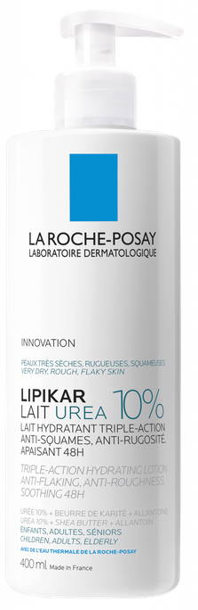 LA ROCHE-POSAY Lipikar Lait Urea 10% ķermeņa losjons, 400 ml - 1