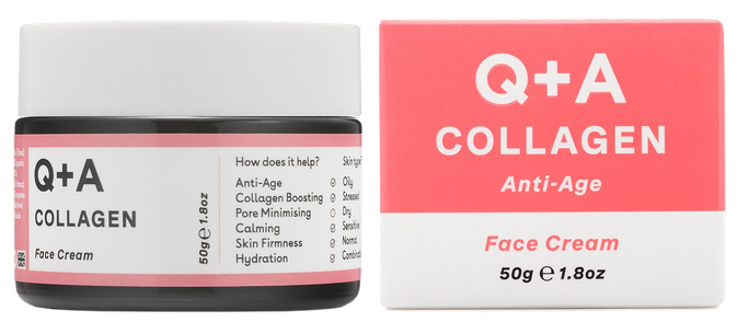 Q+A Collagen Anti-Age sejas krēms, 50 ml - 1