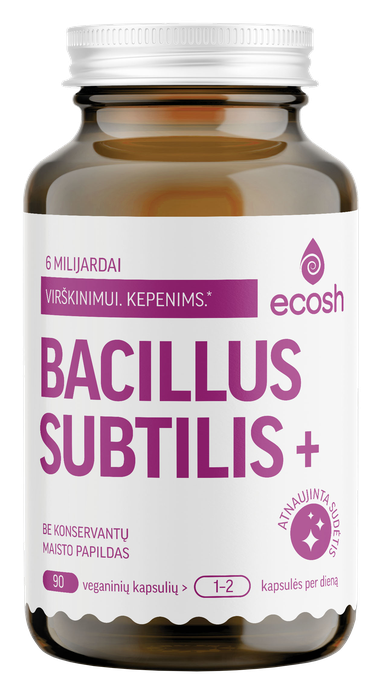 ECOSH Bacillus Subtilis Plius kapsulės, 90 vnt. - 1