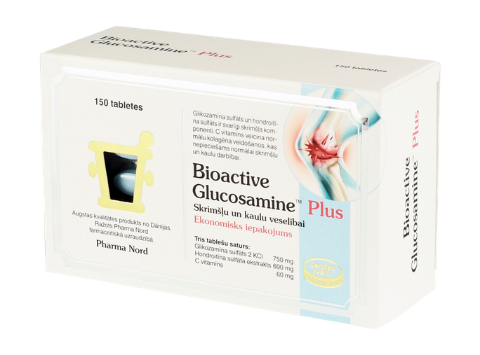 BIOACTIVE Glucosamine Plus tabletes, 150 gab. - 1