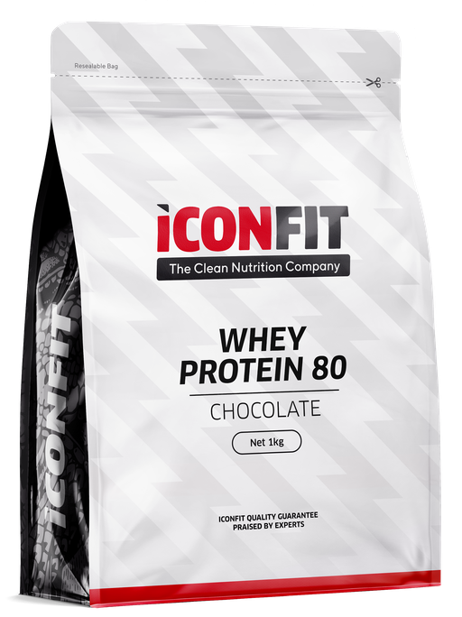 ICONFIT Whey Protein 80 - Chocolate pulveris, 1000 g - 1