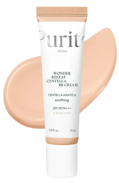 PURITO Wonder Releaf Centella BB Cream #15 Rose Ivory SPF30 sejas krēms, 30 ml - 1
