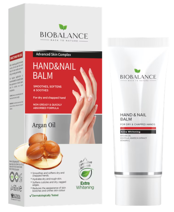 BIOBALANCE Argan Oil Hand & Nail krēms rokām un nagiem, 60 ml - 1