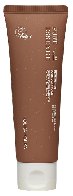 HOLIKA HOLIKA Pure Essence The Vegan Cacao Nibs Pore Clay sejas maska, 80 g - 1