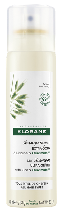KLORANE With Oatmeal and Ceramide sausais šampūns, 150 ml - 1