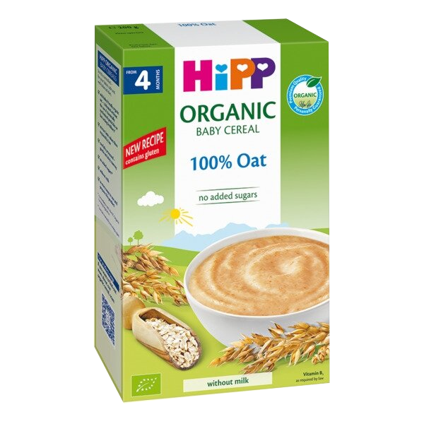 HIPP Organic Cereal Rice Oat (4+) biezputra, 200 g - 1
