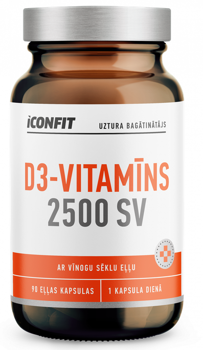 ICONFIT D3 Vitamin, 2500 IU kapsulas, 90 gab. - 1