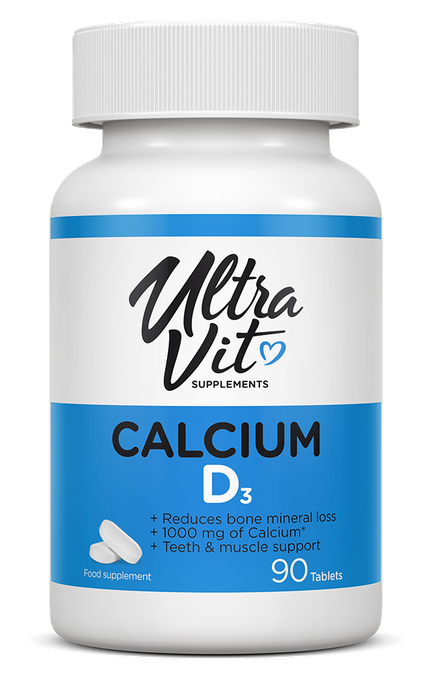 ULTRAVIT Calcium&Vitamin D3 tabletes, 90 gab. - 1