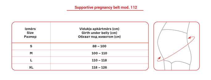 LAUMA MEDICAL L balstošā josta grūtniecēm, 1 gab. - 3