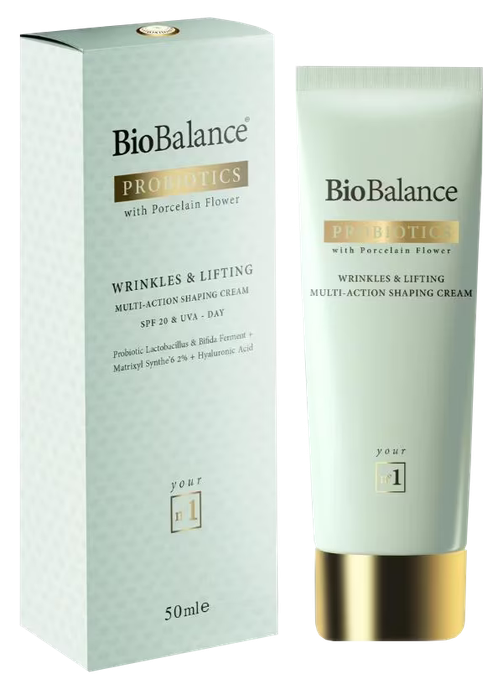 BIOBALANCE Probiotics Wrinkles & Lifting Multi Action Shaping sejas krēms, 50 ml - 1