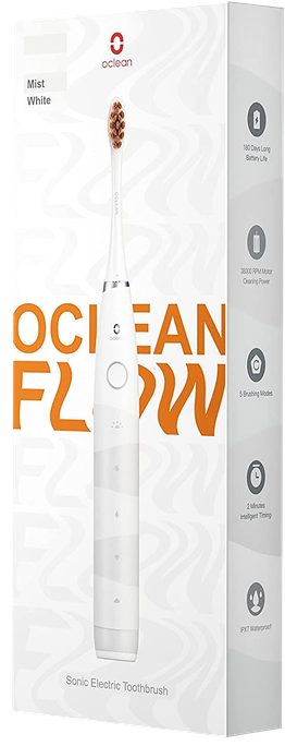 OCLEAN Electric Flow White elektriskā zobu birste, 1 gab. - 1