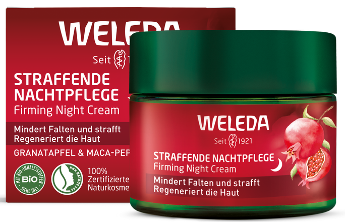 WELEDA Pomegranate & Maca Root Nostiprinošs Nakts sejas krēms, 40 ml - 2