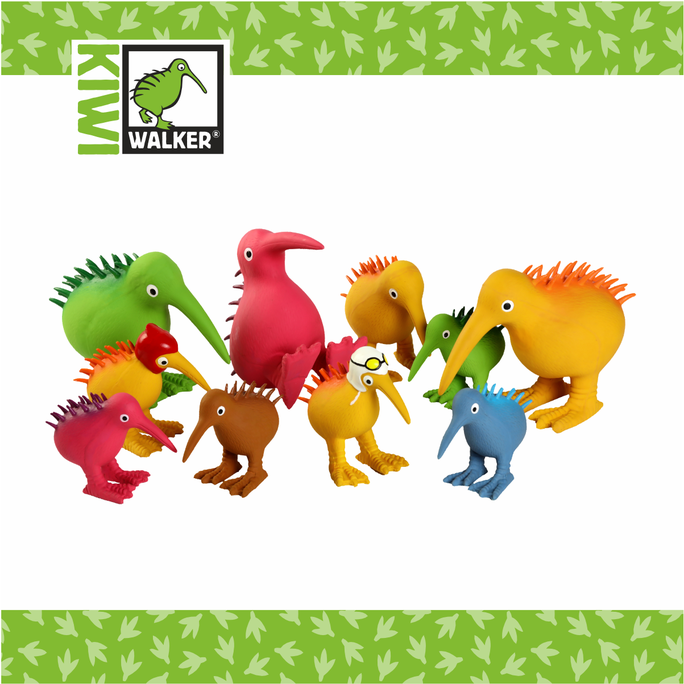 KIWI WALKER Whistle, S Izmēra, Zila. Lateksa rotaļlieta, 1 gab. - 4
