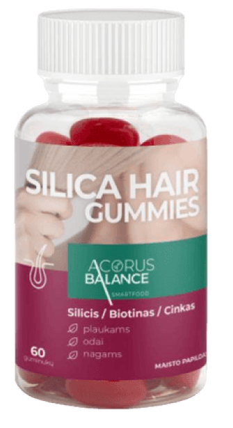 ACORUS BALANCE Silica hair Gummies (2,5 g) želejas konfektes, 60 gab. - 1