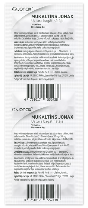 JONAX Mukaltinas tabletės, 10 vnt. - 1