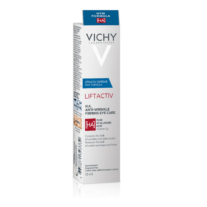 VICHY Liftactiv H.A. Anti-Wrinkle Firming acu krēms, 15 ml - 2