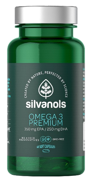 SILVANOLS Premium Omega 3 kapsulas, 60 gab. - 1