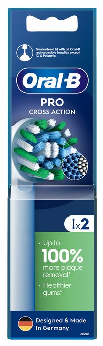 ORAL-B Refill Cross Action PRO elektriskās zobu birstes uzgaļi, 2 gab. - 1