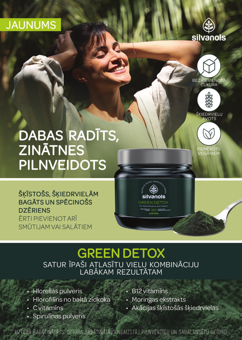 SILVANOLS Green Detox pulveris, 300 g - 2