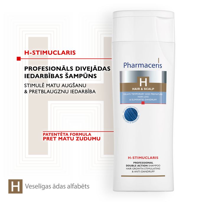 PHARMACERIS H-Stimuclaris šampūns, 250 ml - 2