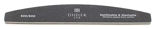 DIDIER LAB Halfmoon Black 600/600 nagu vīlīte, 1 gab. - 1