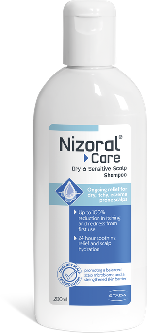 NIZORAL Care Dry & Sensitive Scalp Sausai Un Jutīgai Galvas Ādai šampūns, 200 ml - 1