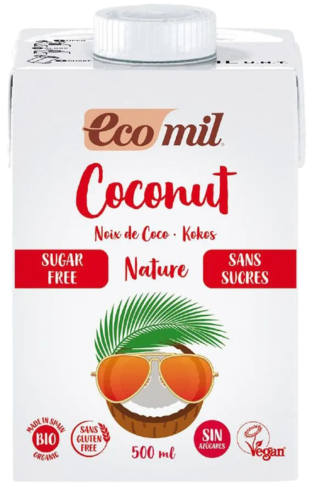 ECOMIL Bio Coconut Milk, Sugar-Free dzēriens, 500 ml - 1