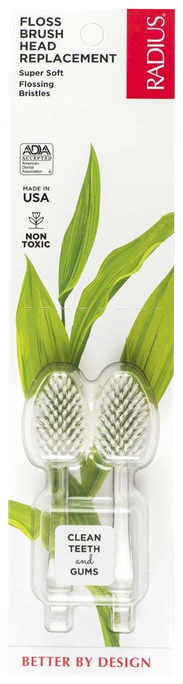 RADIUS Source Soft Bristles maināmi zobu birstes uzgaļi, 2 gab. - 1
