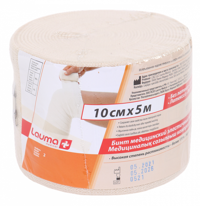 LAUMA MEDICAL 10 cm x 5 m elastīga medicīniskā saite, 1 gab. - 1