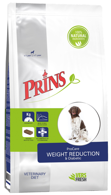 PRINS ProCare Diet Pressed Weight Reduction&Diabetic sausā barība, 12 kg - 1