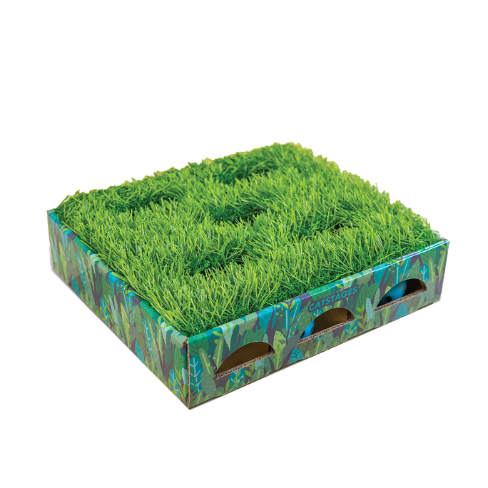 CATSTAGES Grass Patch Hunting Box, Zaļa, S rotaļlieta, 1 gab. - 1