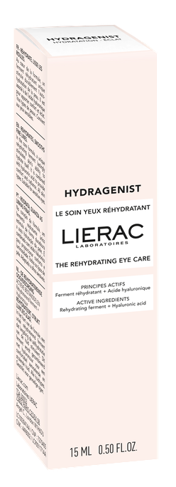 LIERAC Hydragenist drėkinamasis paakių kremas, 15 ml - 2