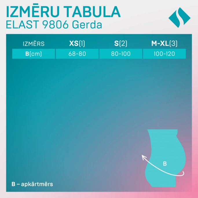 TONUS ELAST  Gerda2, 2 dydis, smėlio nėščiosios diržas, 1 vnt. - 3