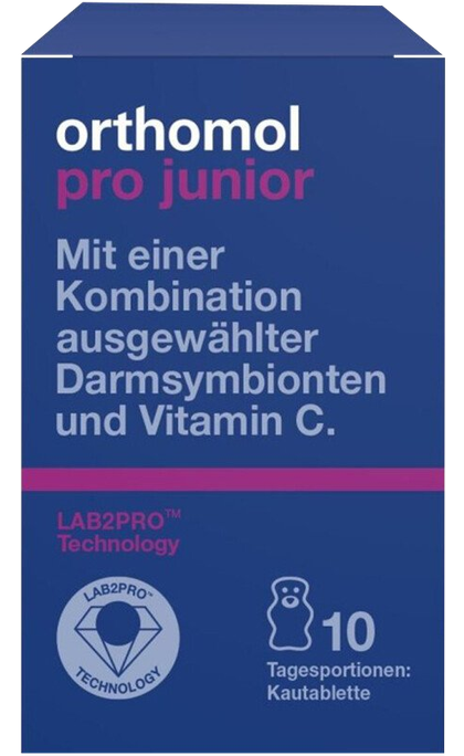 ORTHOMOL Pro Junior kramtomosios tabletės, 10 vnt. - 2