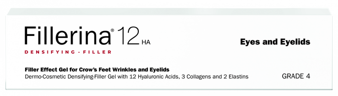 FILLERINA 12HA Grade 4 acu zonai un plakstiņiem gels, 15 ml - 1