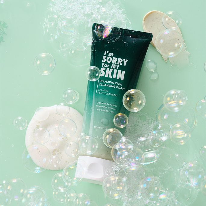 I'M SORRY FOR MY SKIN Relaxing Cica attīrošas putas, 150 ml - 3