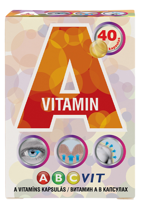 ABC VIT A Vitamin kapsulas, 40 gab. - 1
