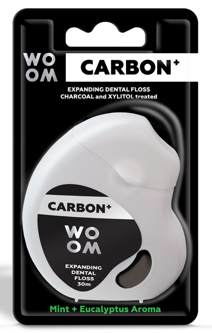 WOOM Carbon + Expanding 30m zobu diegs, 1 gab. - 1