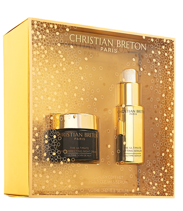 CHRISTIAN BRETON Luxury Coffret White Top Ultimate Age Correcting Night Cream - Ultimate Lifting Serum dāvanu komplekts, 1 gab. - 2