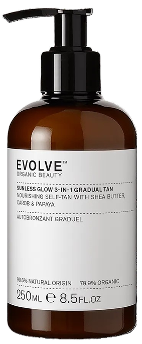 EVOLVE Sunless Glow 3-in-1 Gradual Tan losjons, 250 ml - 1