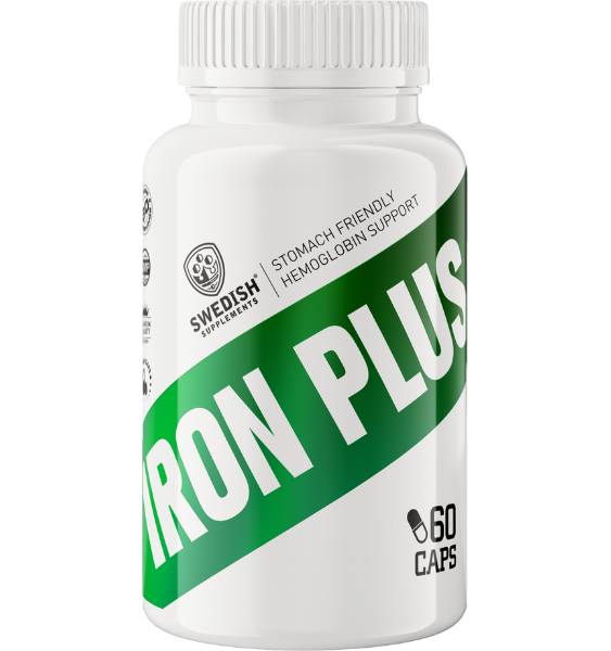 SWEDISH SUPPLEMENTS Iron Plus kapsulas, 60 gab. - 1